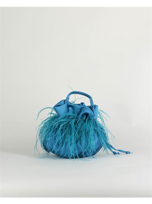 Satin handbag with feathers Anna Cecere ANNA CECERE | Bag | ACA0123